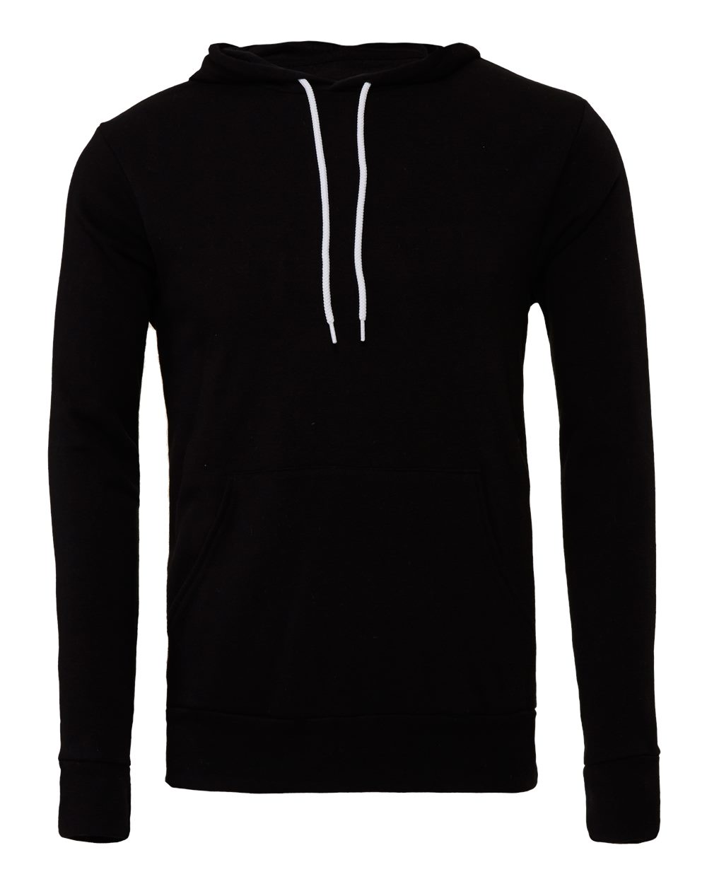 Bella+Canvas 3719 sponge fleece pullover hoodie, black