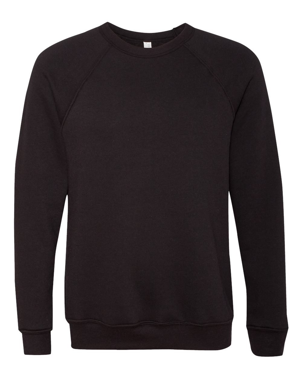 Bella+Canvas 3901 sponge fleece crewneck, black