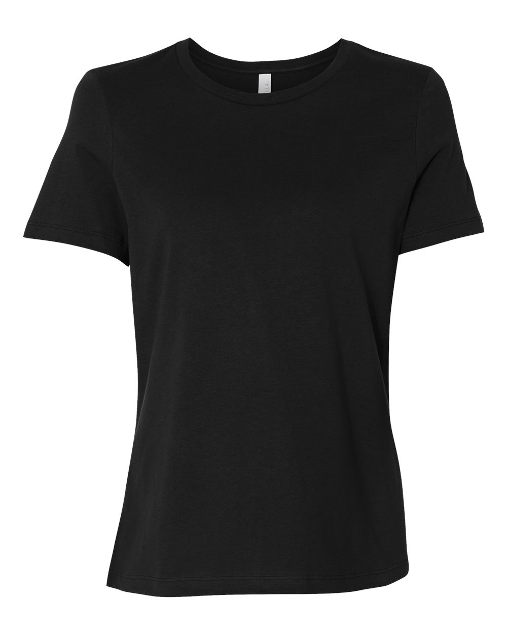 Bella+Canvas 6400 women's relaxed tee, black